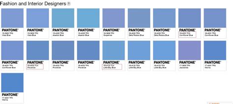 pantone tcx color chart.